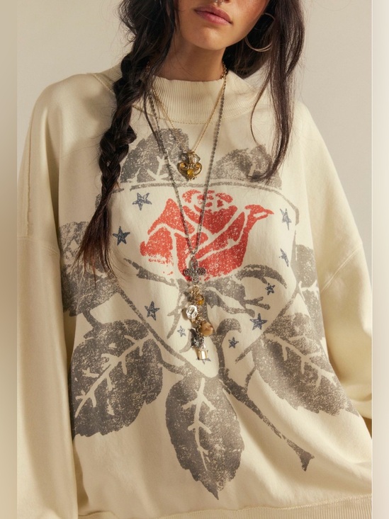We The Free Tops - We The Free Palm Spring Graphic Pullover Sweater